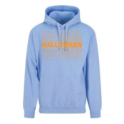 Halloween Text Repeated Unisex Surf Hoodie