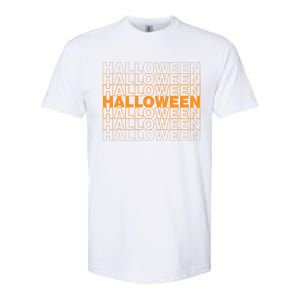 Halloween Text Repeated Softstyle CVC T-Shirt