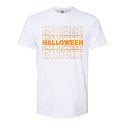 Halloween Text Repeated Softstyle CVC T-Shirt