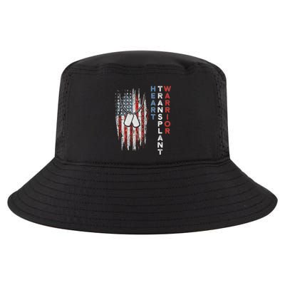 Heart Transplant Recipient Heart Flag Us Surgery Survivor Cool Comfort Performance Bucket Hat