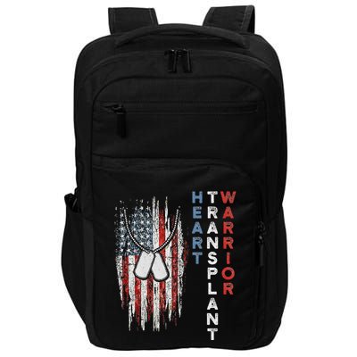 Heart Transplant Recipient Heart Flag Us Surgery Survivor Impact Tech Backpack