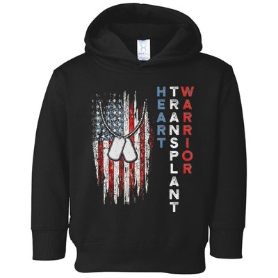 Heart Transplant Recipient Heart Flag Us Surgery Survivor Toddler Hoodie