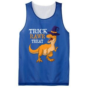 Halloween T Rex Dinosaur Trick Rawr Treat Cute Gift Mesh Reversible Basketball Jersey Tank