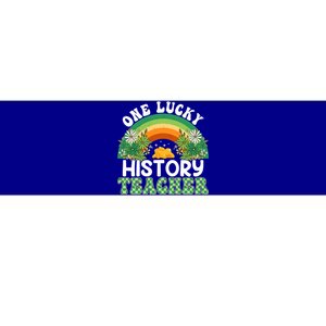 History Teacher Rainbow Saint Patricks Day One Lucky Teacher Great Gift Bumper Sticker