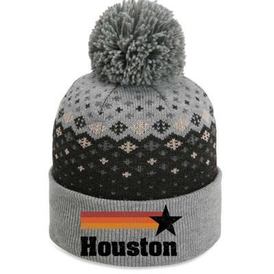 Houston Texas Retro Houston Souvenir Tx Apparel The Baniff Cuffed Pom Beanie