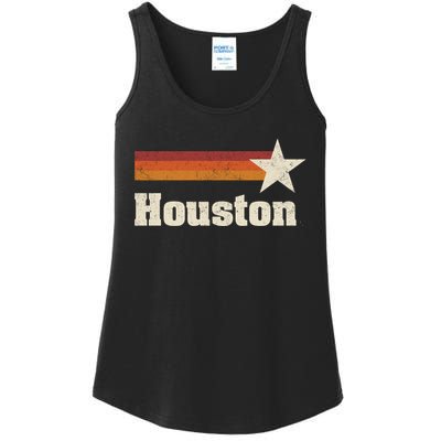 Houston Texas Retro Houston Souvenir Tx Apparel Ladies Essential Tank