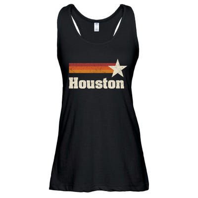 Houston Texas Retro Houston Souvenir Tx Apparel Ladies Essential Flowy Tank