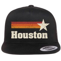 Houston Texas Retro Houston Souvenir Tx Apparel Flat Bill Trucker Hat