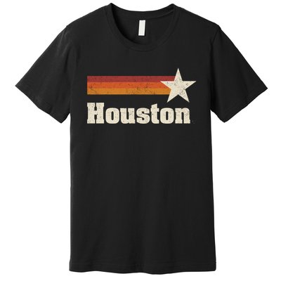 Houston Texas Retro Houston Souvenir Tx Apparel Premium T-Shirt