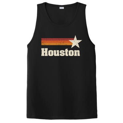 Houston Texas Retro Houston Souvenir Tx Apparel PosiCharge Competitor Tank