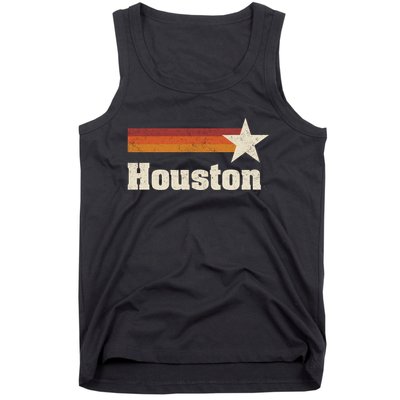 Houston Texas Retro Houston Souvenir Tx Apparel Tank Top