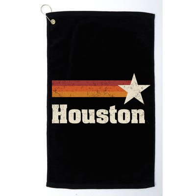 Houston Texas Retro Houston Souvenir Tx Apparel Platinum Collection Golf Towel