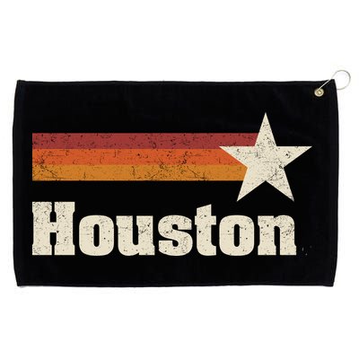 Houston Texas Retro Houston Souvenir Tx Apparel Grommeted Golf Towel