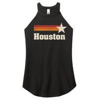 Houston Texas Retro Houston Souvenir Tx Apparel Women's Perfect Tri Rocker Tank