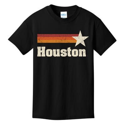 Houston Texas Retro Houston Souvenir Tx Apparel Kids T-Shirt