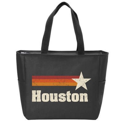 Houston Texas Retro Houston Souvenir Tx Apparel Zip Tote Bag