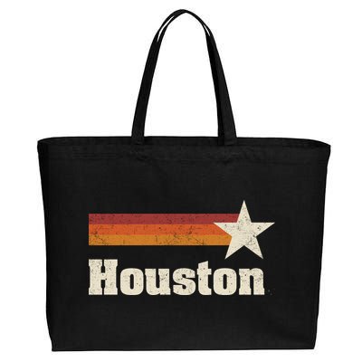 Houston Texas Retro Houston Souvenir Tx Apparel Cotton Canvas Jumbo Tote