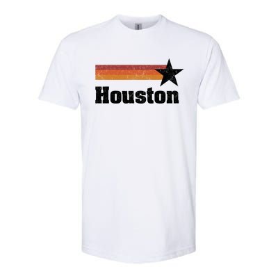 Houston Texas Retro Houston Souvenir Tx Apparel Softstyle CVC T-Shirt