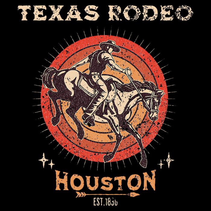 Houston Texas Rodeo Vintage Western Retro Cowboy Womens Tank Top