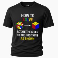 How To Solve Competitive Puzzle Funny Speed Cubing Math Cooling Performance Crew T-Shirt