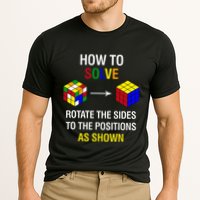 How To Solve Competitive Puzzle Funny Speed Cubing Math Cooling Performance Crew T-Shirt