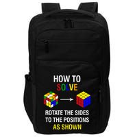How To Solve Competitive Puzzle Funny Speed Cubing Math Impact Tech Backpack