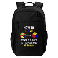 How To Solve Competitive Puzzle Funny Speed Cubing Math Daily Commute Backpack