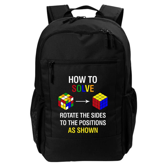 How To Solve Competitive Puzzle Funny Speed Cubing Math Daily Commute Backpack