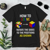 How To Solve Competitive Puzzle Funny Speed Cubing Math Premium T-Shirt
