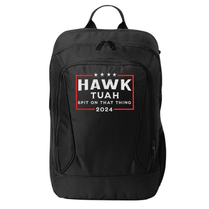 Hawk Tuah Spit On That Thing City Backpack