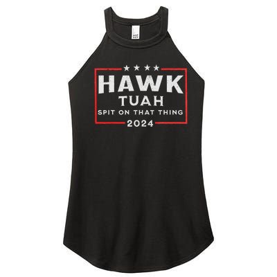 Hawk Tuah Spit On That Thing Women’s Perfect Tri Rocker Tank