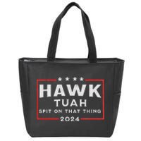 Hawk Tuah Spit On That Thing Zip Tote Bag