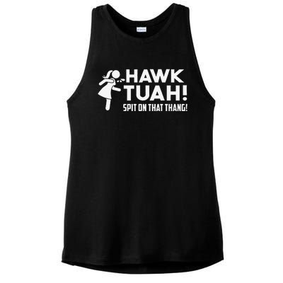 Hawk Tush Spit On That Thang Viral Election Parody July 4th Ladies PosiCharge Tri-Blend Wicking Tank