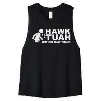 Hawk Tush Spit On That Thang Viral Election Parody Tank Top Women's Racerback Cropped Tank