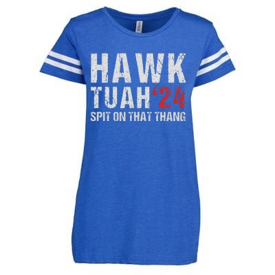 Hawk Tuah Spit On That ThangHawk Tush Funny Hawk Tuah 2024 Enza Ladies Jersey Football T-Shirt