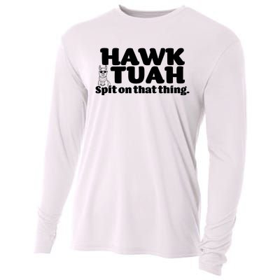 Hawk Tuah Spit On That Thang Cooling Performance Long Sleeve Crew