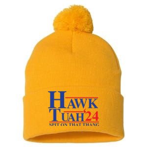 Hawk Tuah Spit On That Thang 2024 Pom Pom 12in Knit Beanie