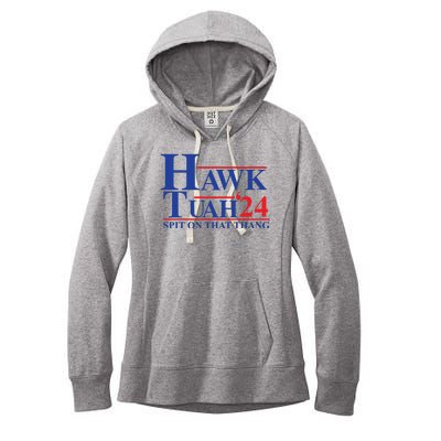 Hawk Tuah Spit On That Thang 2024 Women's Fleece Hoodie