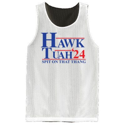 Hawk Tuah Spit On That Thang 2024 Mesh Reversible Basketball Jersey Tank