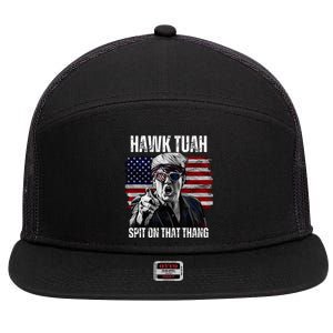 Hawk Tush Spit On That Thing Funny 7 Panel Mesh Trucker Snapback Hat