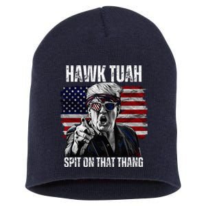 Hawk Tush Spit On That Thing Funny Short Acrylic Beanie