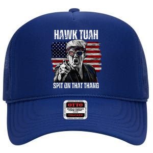 Hawk Tush Spit On That Thing Funny High Crown Mesh Back Trucker Hat