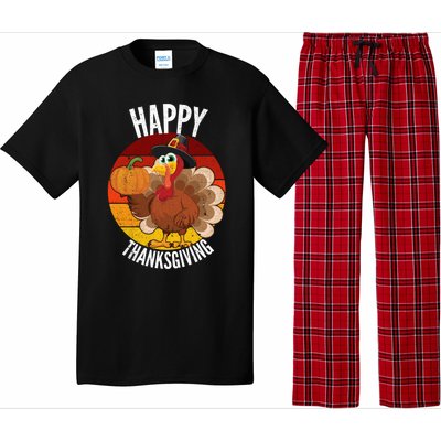 Happy Thanksgiving Sweatshirt Cute Turkey Pajama Set