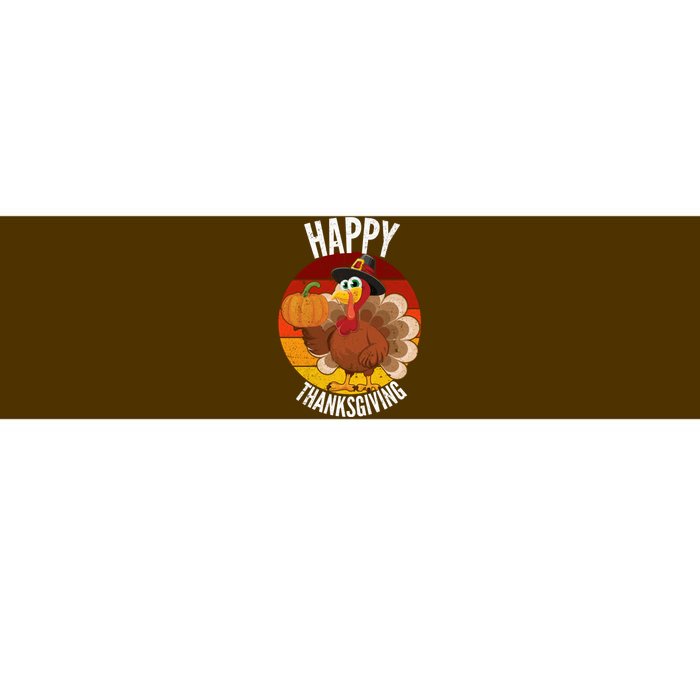 Happy Thanksgiving Sweatshirt Cute Turkey Bumper Sticker