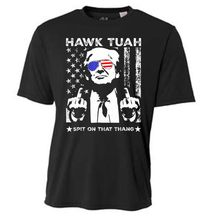 Hawk Tush Spit On That Thang Viral Election Parody Cooling Performance Crew T-Shirt