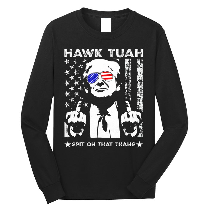 Hawk Tush Spit On That Thang Viral Election Parody Long Sleeve Shirt