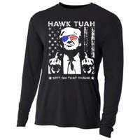 Hawk Tush Spit On That Thang Viral Election Parody Cooling Performance Long Sleeve Crew