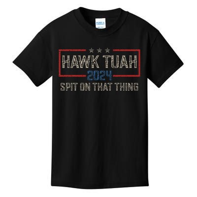 Hawk Tush Spit On That Thing 2024 Parody Election Kids T-Shirt