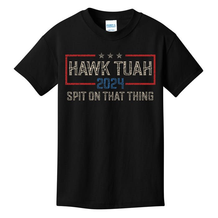 Hawk Tush Spit On That Thing 2024 Parody Election Kids T-Shirt