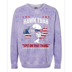 Hawk Tush Spit On That Thing Funny Colorblast Crewneck Sweatshirt